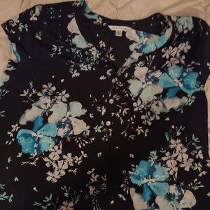 Black and Blue Button up Shirt